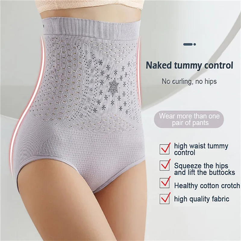 3pcs Women High Waist Compress - огляд і ціна Seamless Underwear Women