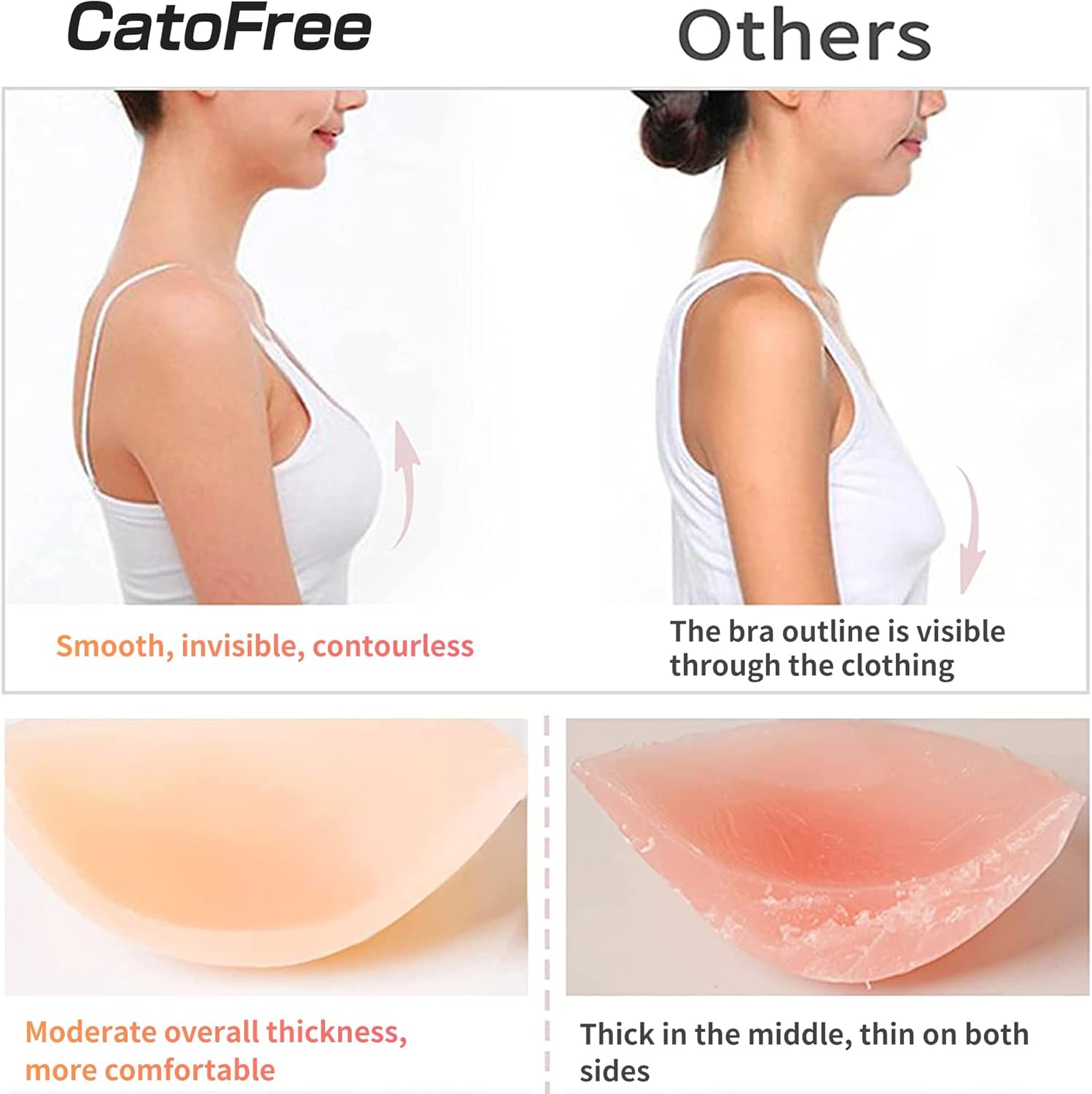 Push-Up Wire-Free Solid Silico - огляд і ціна Silicone Bra Adhesive