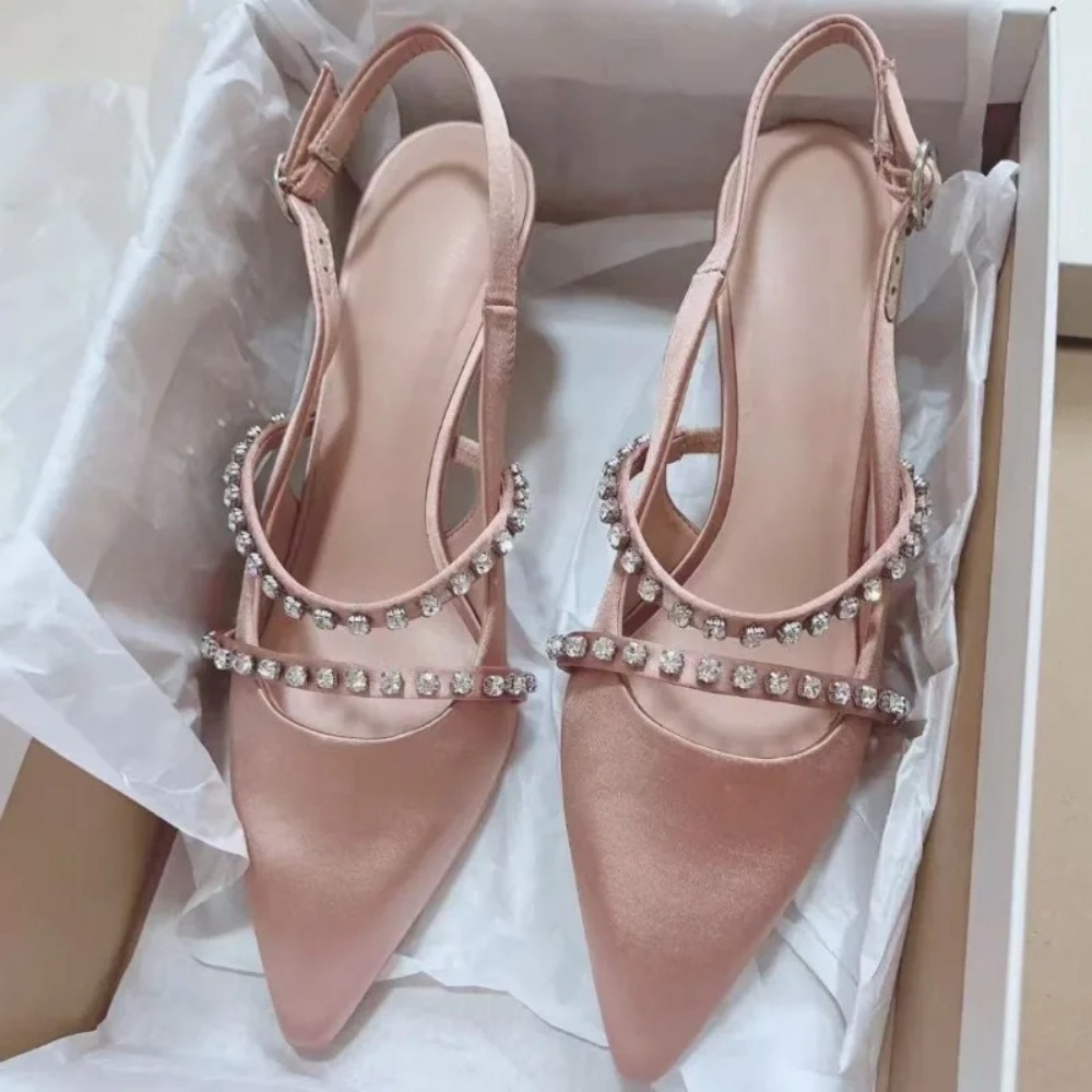 Fashion Women's Sandals Pink S - огляд і ціна Slip Dress Satin