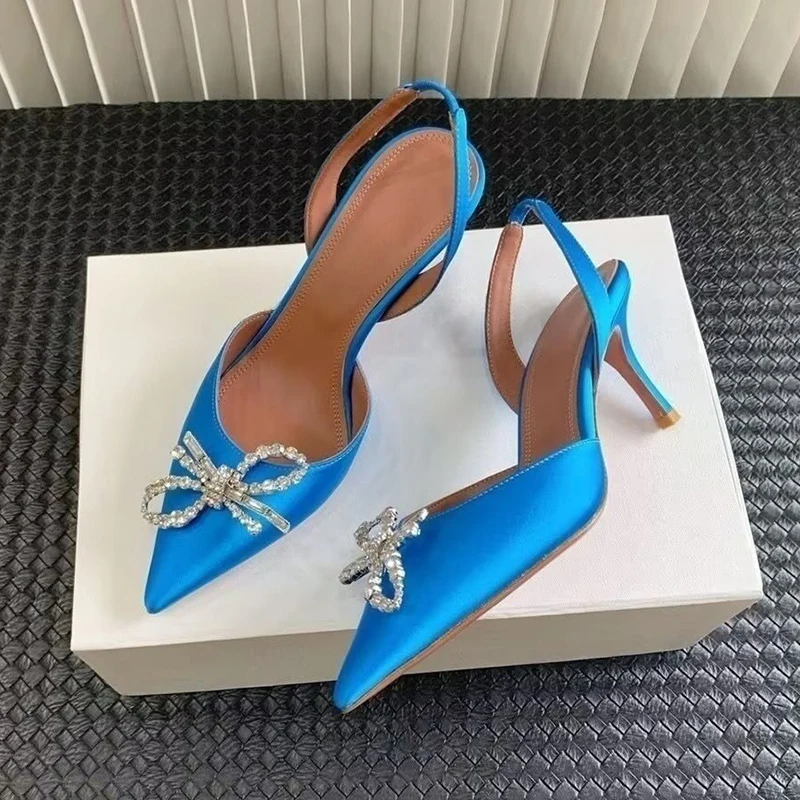 Crystal Bow-knot Thin Heels Sa - огляд і ціна Slip Dress Satin