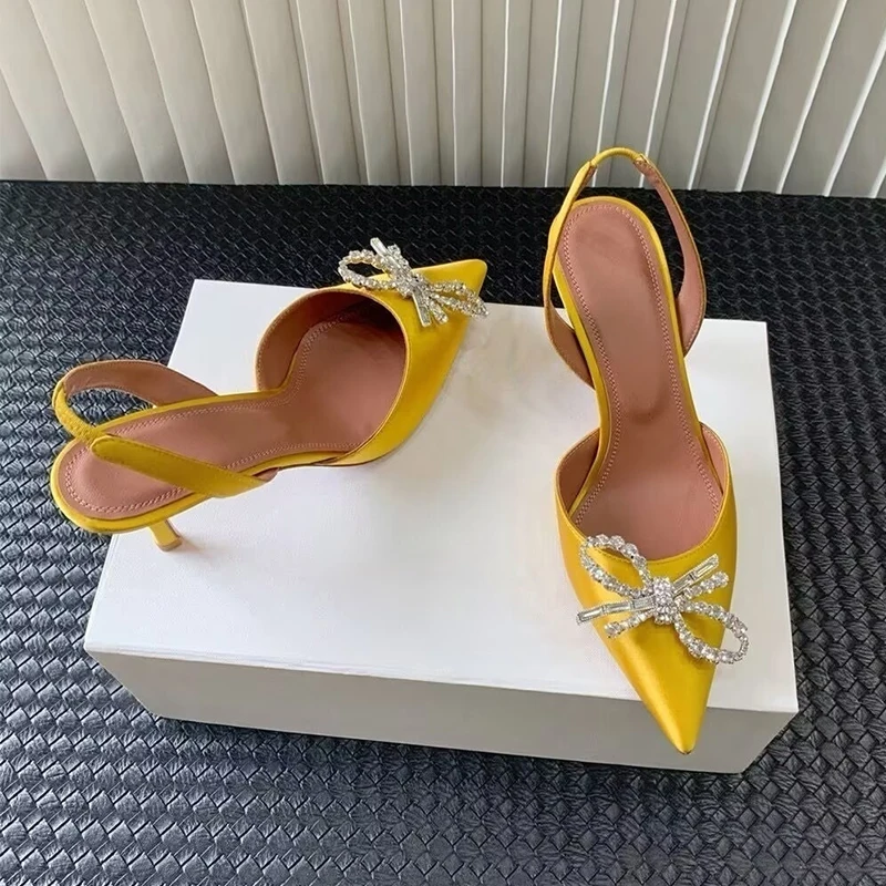 Crystal Bow-knot Thin Heels Sa - огляд і ціна Slip Dress Satin