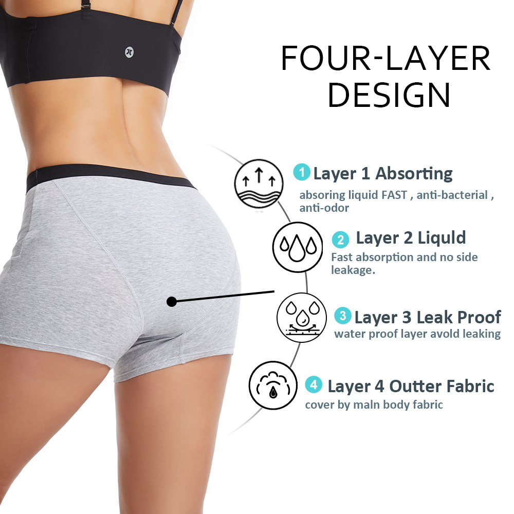 Women's 4-Layer Leakproof Peri - огляд і ціна Period Panty Absorbent